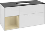 Villeroy & Boch Finion Waschtischunterschrank 1200 mm Glossy White Lacquer mit LED-Beleuchtung
