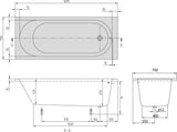 Villeroy & Boch O.novo Whirlpool Rechteck 1700x700 mm Weiß Alpin – Special CombiPool Active