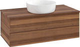 Villeroy & Boch Antao Waschbeckenunterschrank 1000 mm Warm Walnut – 2 Auszüge, Push-to-Open