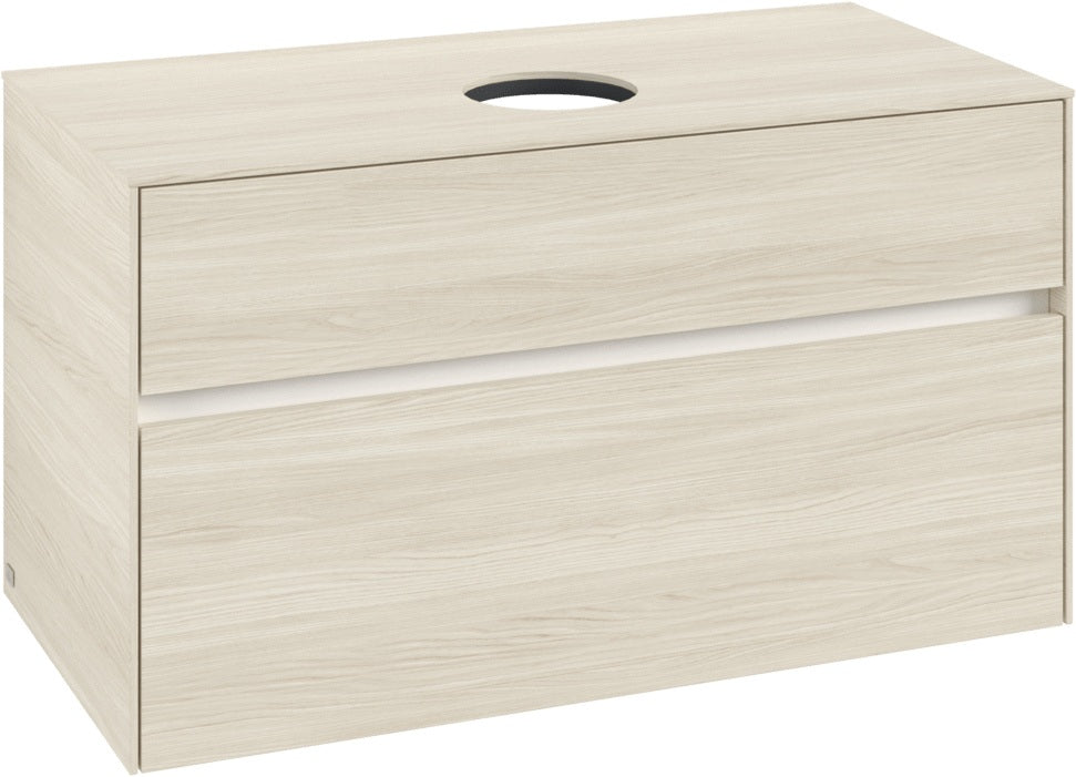 Villeroy & Boch Waschtischunterschrank Collaro C038 White Oak 1000 mm mit SoftClosing