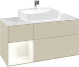 Villeroy & Boch Finion Waschtischunterschrank G161G 1200 mm Glossy White Lacquer mit LED-Beleuchtung