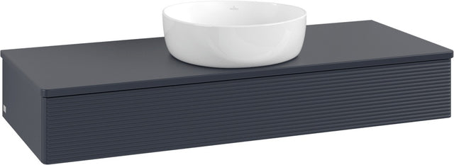 Villeroy & Boch Waschtischunterschrank Antao 1200 mm Midnight Blue Matt mit Auszugsbeleuchtung