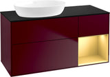 Villeroy & Boch Finion Waschtischunterschrank 1200 mm Glossy White Lacquer mit LED-Beleuchtung