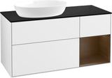 Villeroy & Boch Finion Waschtischunterschrank 1200 mm Glossy White Lacquer mit LED-Beleuchtung