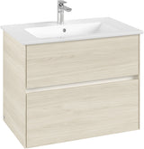 Villeroy & Boch Waschbeckenunterschrank Collaro C144 B0 761 mm White Oak mit LED-Beleuchtung