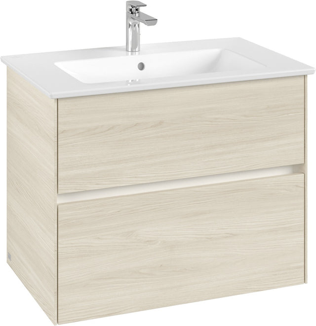 Villeroy & Boch Waschbeckenunterschrank Collaro C144 B0 761 mm White Oak mit LED-Beleuchtung