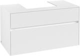 Villeroy & Boch Collaro Waschtischunterschrank 1000 mm White Matt – Eckig, 2 Auszüge, SoftClosing