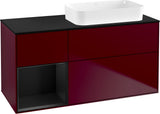 Villeroy & Boch Finion Waschtischunterschrank 120 cm Glossy White Lacquer mit Beleuchtung
