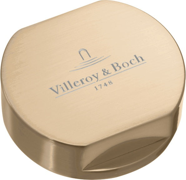 Villeroy & Boch Abdeckkappe für Einzeldrehgriff, Rund, Gold, Edelstahl – Zubehör Küche