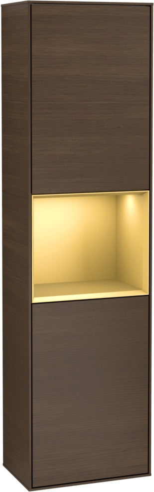Villeroy & Boch Hochschrank Finion F460GF – 418 mm, Glossy White Lacquer, mit Beleuchtung & SoftClosing
