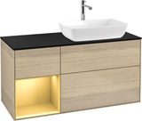 Villeroy & Boch Finion Waschtischunterschrank 1200 mm Glossy White Lacquer mit Beleuchtung
