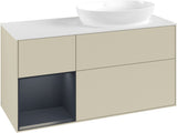 Villeroy & Boch Finion Waschtischunterschrank 1200 mm Glossy White Lacquer mit Beleuchtung