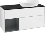 Villeroy & Boch Waschtischunterschrank Finion FA42G 1200 mm Glossy White Lacquer mit Beleuchtung