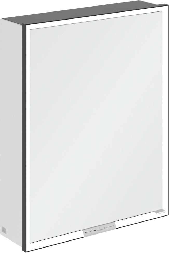 Villeroy & Boch Spiegelschrank My View+ B48110 1000 mm Graphite mit LED-Beleuchtung und SoftClosing