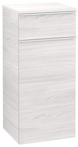 Villeroy & Boch VENTICELLO Seitenschrank Eiche matt 404 mm – wandhängend, Soft-Close, Anschlag rechts