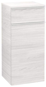 Villeroy & Boch VENTICELLO Seitenschrank Eiche matt 404 mm – wandhängend, Soft-Close, Anschlag rechts