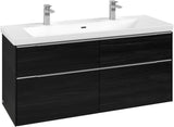Villeroy & Boch Waschtischunterschrank Subway 3.0 C 602L0, 1272 mm, Brilliant White, mit LED-Beleuchtung