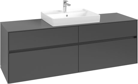 Villeroy & Boch Waschtischunterschrank Collaro C025 B0 1600 mm White Oak mit Beleuchtung