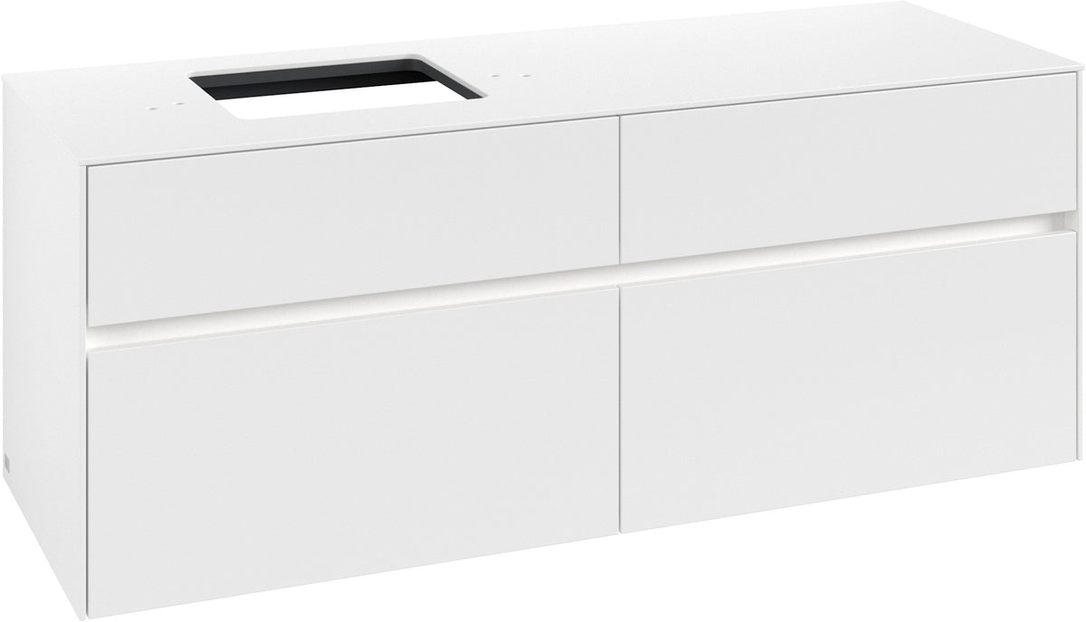 Villeroy & Boch Waschbeckenunterschrank Collaro C132 B0 1400 mm White Matt mit LED-Beleuchtung