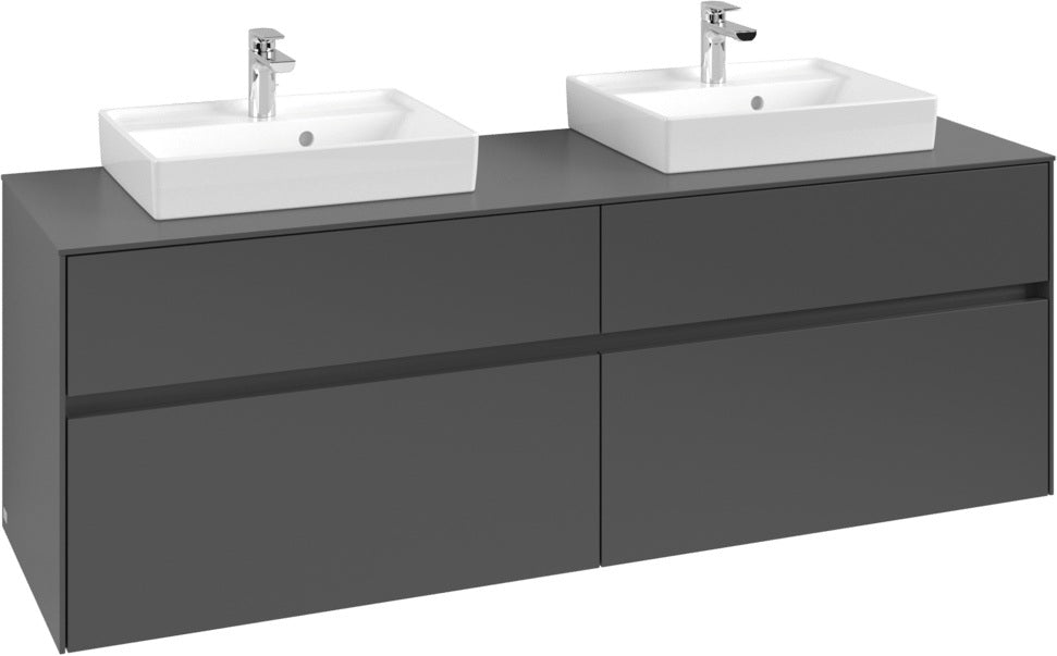 Villeroy & Boch Waschtischunterschrank Collaro C021 B0 1600 mm White Oak mit LED-Beleuchtung