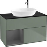 Villeroy & Boch Finion Waschbeckenunterschrank G892G 1000 mm Glossy White Lacquer mit Beleuchtung