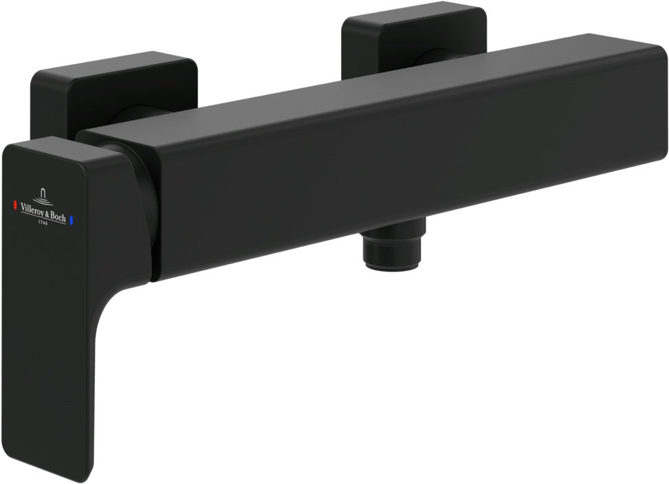 Villeroy & Boch Subway 3.0 Einhebel-Duscharmatur TVS11200100 – Eckig, Chrom, Wandmontage