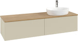 Villeroy & Boch Waschbeckenunterschrank Antao 1600 mm Anthrazit Matt mit LED-Beleuchtung