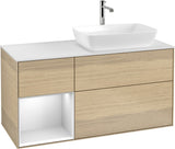 Villeroy & Boch Finion Waschbeckenunterschrank 1200 mm Glossy White Lacquer mit Beleuchtung