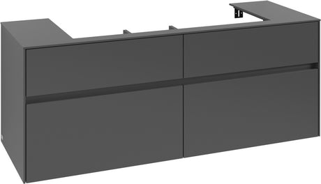 Villeroy & Boch Waschtischunterschrank Collaro C092 B0 1400 mm White Oak mit Beleuchtung
