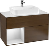 Villeroy & Boch Finion Waschtischunterschrank 1000 mm White Matt Lacquer mit LED-Beleuchtung