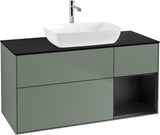 Villeroy & Boch Finion Waschbeckenunterschrank 1200 mm Glossy White Lacquer mit Beleuchtung