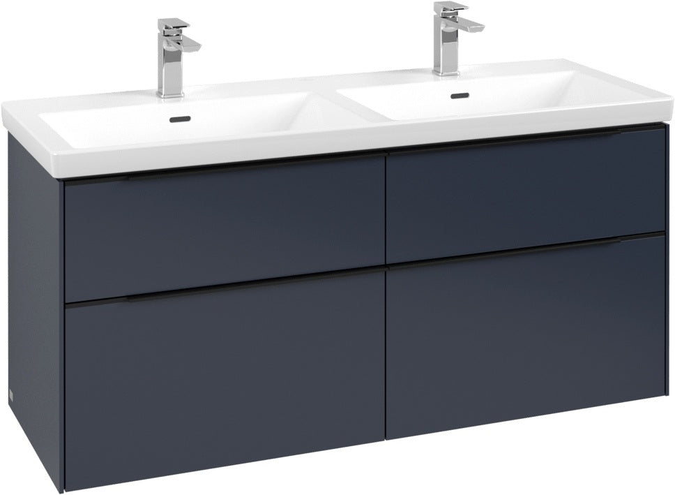 Villeroy & Boch Subway 3.0 Waschtischunterschrank 1272 mm Brilliant White mit 4 Auszügen
