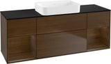 Villeroy & Boch Finion Waschbeckenunterschrank 1600 mm Glossy White Lacquer mit Beleuchtung