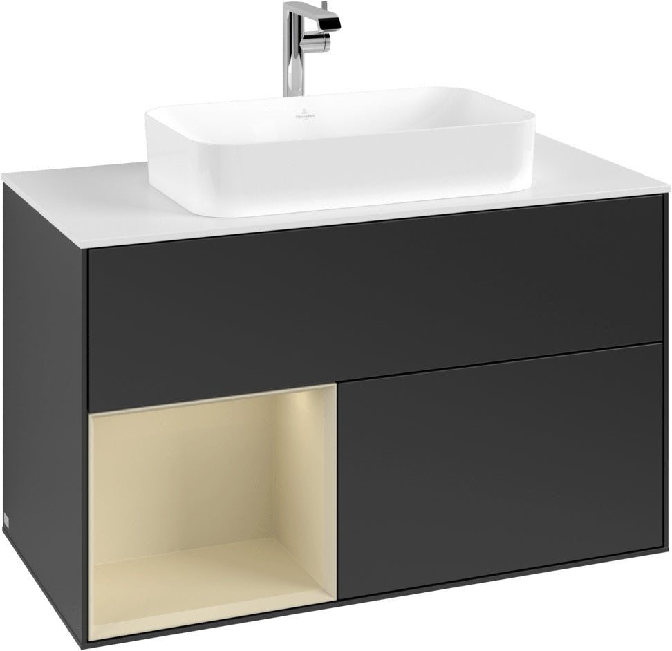 Villeroy & Boch Waschtischunterschrank Finion G241GF Glossy White Lacquer 1000 mm mit Beleuchtung