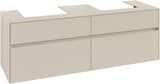 Villeroy & Boch Waschtischunterschrank Collaro C021 B0 1600 mm Cashmere Grey mit LED-Beleuchtung