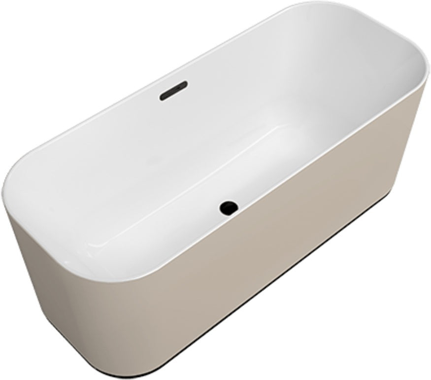 Villeroy & Boch Finion freistehende Badewanne 1700x700mm Quaryl Stone White mit Beleuchtung