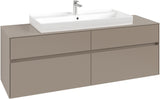 Villeroy & Boch Waschtischunterschrank Collaro C031 1600 mm Taupe mit 4 Auszügen