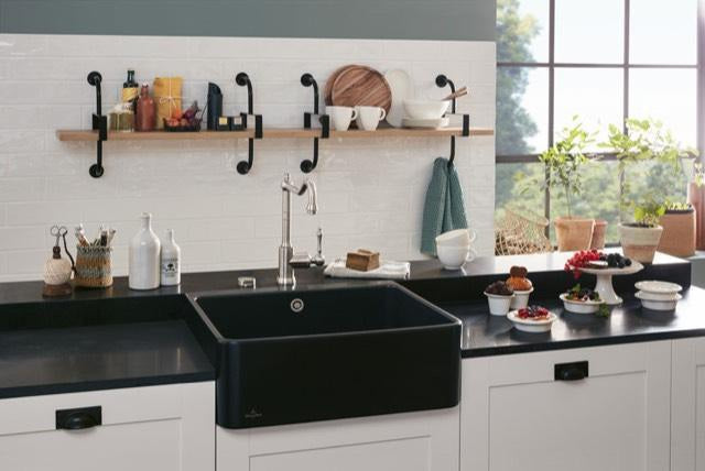 Villeroy & Boch Spülstein Einzelbecken 60 X Keramik Ebony CeramicPlus 595x500mm