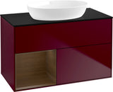 Villeroy & Boch Finion Waschtischunterschrank 1000 mm Glossy White Lacquer mit Beleuchtung