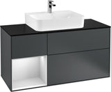 Villeroy & Boch Finion Waschbeckenunterschrank 1200 mm Glossy White mit Beleuchtung
