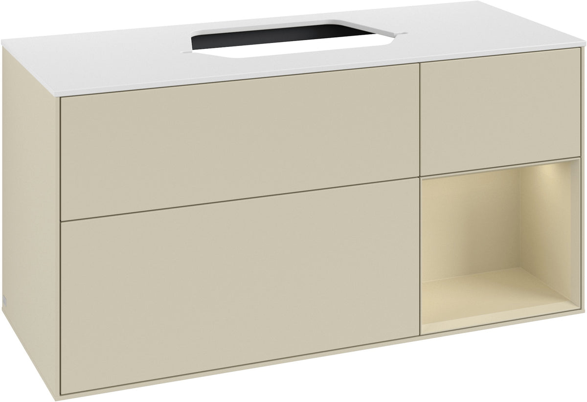 Villeroy & Boch Waschtischunterschrank Finion F421G 1200 mm Glossy White Lacquer