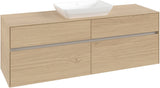 Villeroy & Boch Waschtischunterschrank Collaro C12000 1600 mm Kansas Oak mit 4 Auszügen