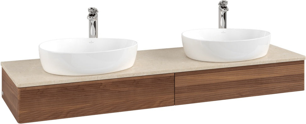 Villeroy & Boch Waschtischunterschrank Antao K17153 1600 mm Warm Walnut mit 2 Auszügen
