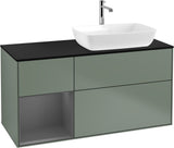 Villeroy & Boch Finion Waschtischunterschrank 1200 mm Glossy White Lacquer mit Beleuchtung