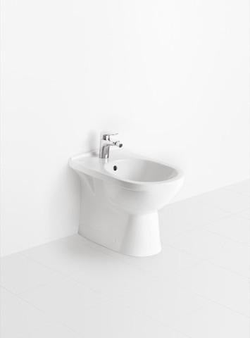 Villeroy & Boch O.novo Stand-Bidet 546100, 570 mm, oval, Weiß Alpin, 1 Hahnloch