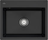 Villeroy & Boch Subway 60 S flat Einbauspüle 565x475mm Keramik Ebony CeramicPlus