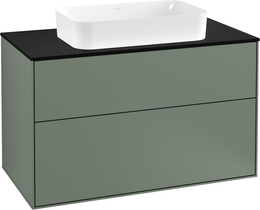 Villeroy & Boch Finion Waschtischunterschrank G23100GF 1000 mm Glossy White mit LED-Beleuchtung