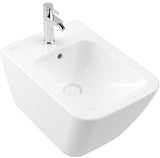 Villeroy & Boch Bidet Finion 375x320mm Rechteck Weiß Alpin CeramicPlus – Wand-Bidet mit 1 Hahnloch