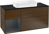 Villeroy & Boch Finion Waschtischunterschrank 1200 mm Glossy White Lacquer mit LED-Beleuchtung