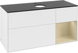 Villeroy & Boch Finion Waschbeckenunterschrank 1200 mm Glossy White Lacquer mit Beleuchtung